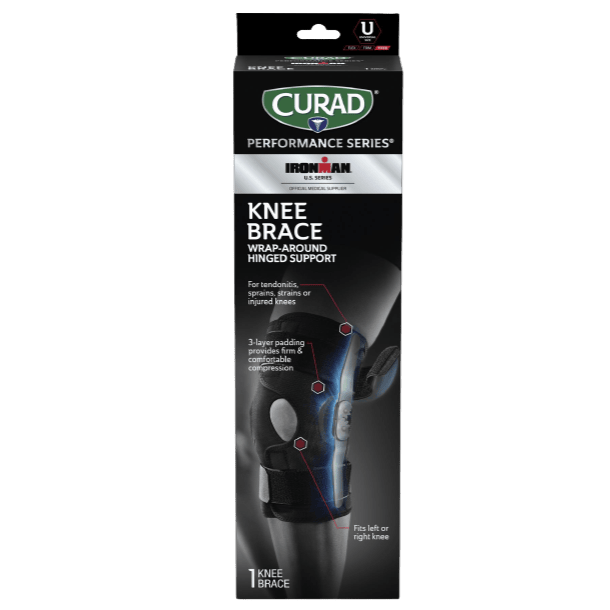 CURAD Performance IRONMAN Hinged Knee Supports with Microban