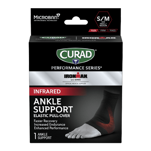 CURAD Performance Series IRONMAN Infrared Ankle Support, Elastic