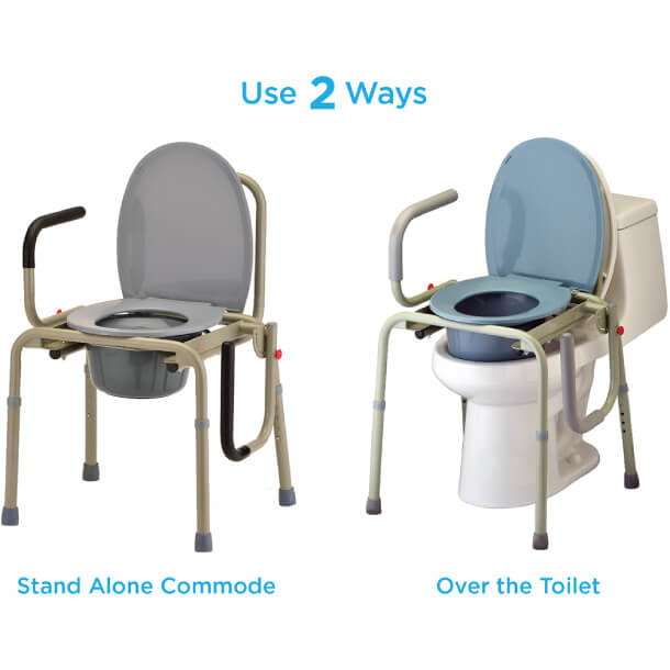 Drop Arm Commode
