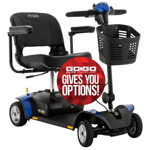 Pride Go Go® Elite Traveller® 4-wheel w/ 12AH