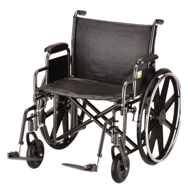 Wheelchair w/ Extra-Wide Seat