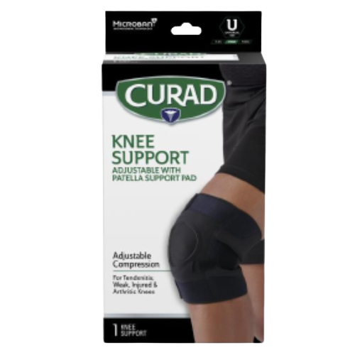 CURAD Knee Supports with Patella Pad and Microban